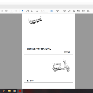 2008 vespa ET4 50 download service manual pdf