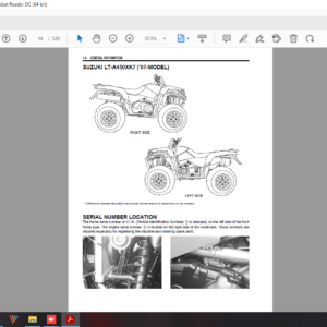 2007 2009 LTA 450X KingQuad download service manual pdf