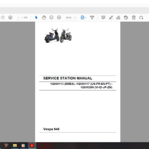 2019 Vespa 946 download service manual pdf