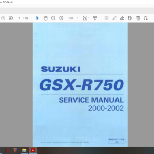 2000 2002 susuki GSXR 750 download service manual pdf
