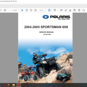2004 2005 polaris sportsman 6x6 download service manual PDF