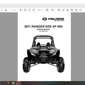 2011 polaris RZR XP 900 download service manual PDF