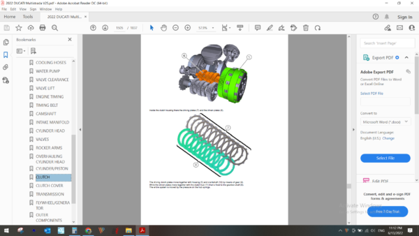 2022 DUCATI Multistrada V2S download service manual PDF