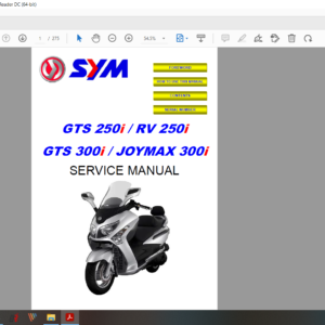 2014 sym JOYMAX 300 i download service manual PDF