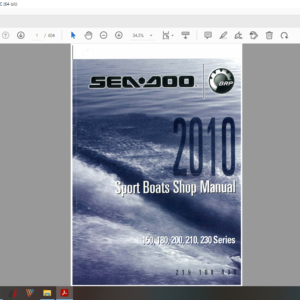 2010 Seadoo Sports Boats 150 180 200 210 230 series download service manual PDF