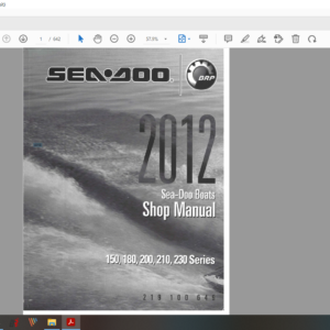 2012 Seadoo Boats 150 180 200 210 230 series download service manual PDF