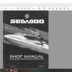 1995 seadoo jetski sp spi spx gts gtx xp download service manual PDF