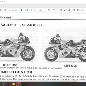 1996 2000 GSXR 750 SRAD download service manual pdf