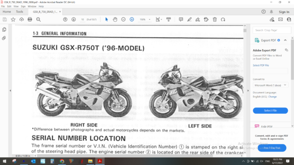 1996 2000 GSXR 750 SRAD download service manual pdf