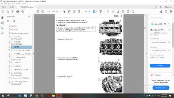 1999 2000 hayabuza 1300 download service manual pdf