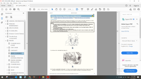 2017 2018 SUZUKI GSXR 1000 download service manual pdf