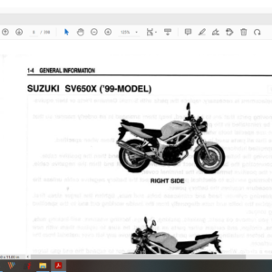 1999 2001 suzuki SV 650 download service manual pdf