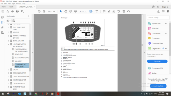 2022 KTM DUKE 890 download service manual PDF
