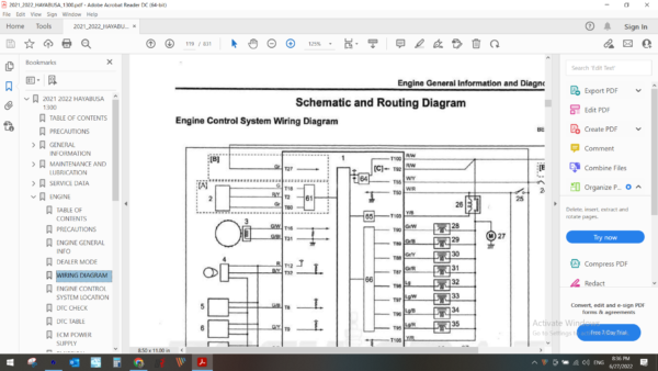 2021 2022 SUZUKI HAYABUSA 1300 download service manual pdf