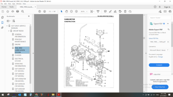 1993 1995 SUZUKI GSX R750 download service manual pdf