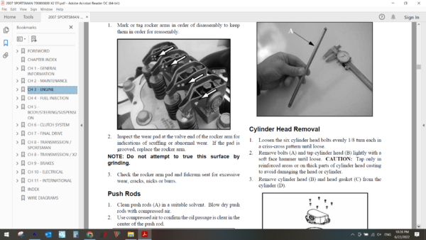 2007 polaris SPORTSMAN 700 X2 EFI download service manual PDF