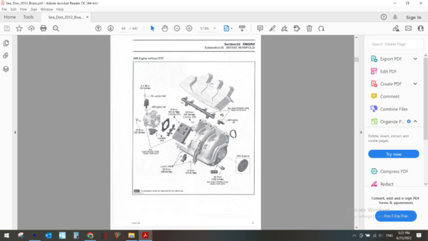 2012 Seadoo Boats 150 180 200 210 230 series download service manual PDF