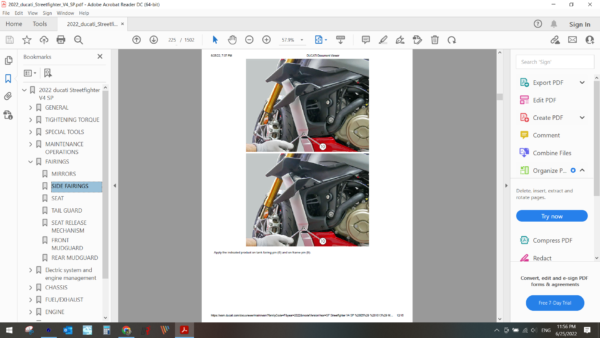 2022 ducati Streetfighter V4 SP download service manual PDF