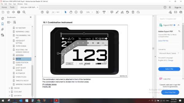 2022 ktm 1290 SUPER DUKE R download service manual PDF