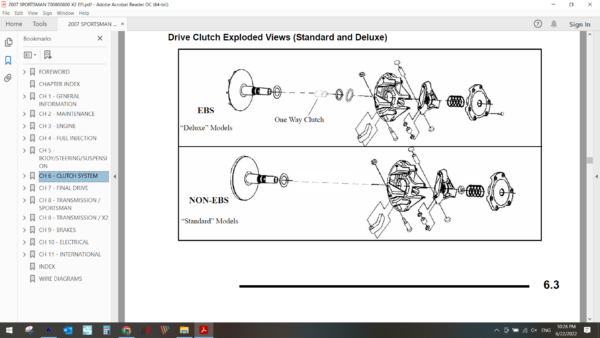 2007 polaris SPORTSMAN 700 X2 EFI download service manual PDF