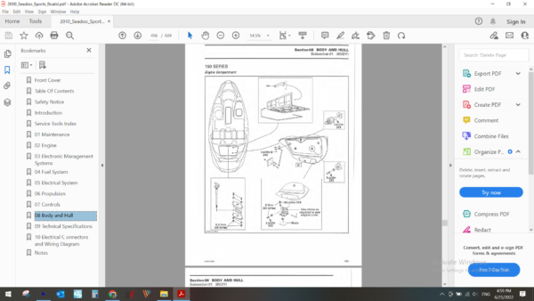 2010 Seadoo Sports Boats 150 180 200 210 230 series download service manual PDF