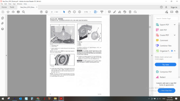 2012 Seadoo Boats 150 180 200 210 230 series download service manual PDF