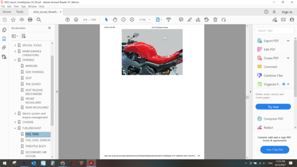 2022 ducati Streetfighter V4 SP download service manual PDF
