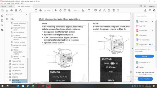 2021 2022 SUZUKI HAYABUSA 1300 download service manual pdf