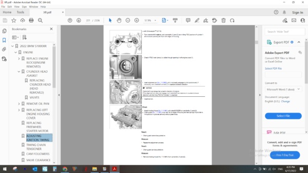 2022 bmw s1000xr download service manual PDF