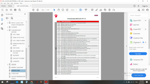 2021 DUCATI MULTISTRAD 950 S download service manual PDF
