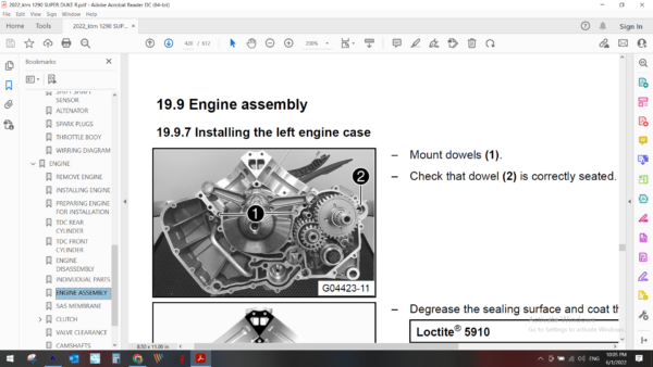 2022 ktm 1290 SUPER DUKE R download service manual PDF