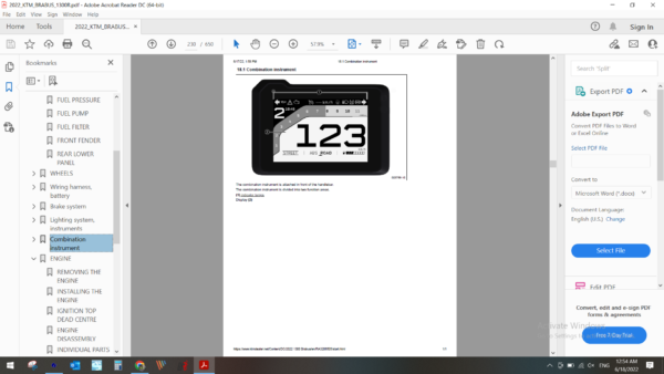 2022 KTM BRABUS 1300 R download service manual PDF