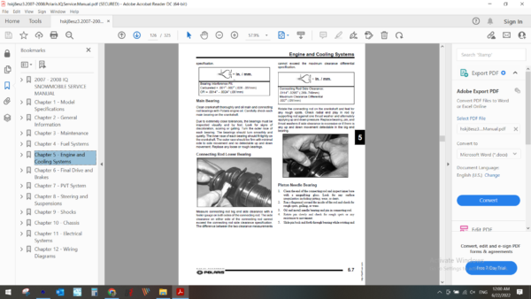 2007 2008 Polaris IQ snowmobile download service manual PDF