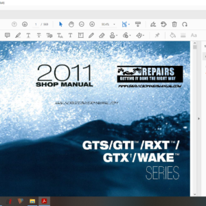 2011 seadoo jetski gts gti rxt gtx download service manual pdf