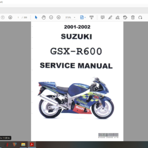 2001 2002 suzuki GSXR 600 download service manual pdf