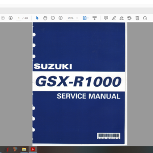 2001 suzuki GSXR 1000 download service manual pdf