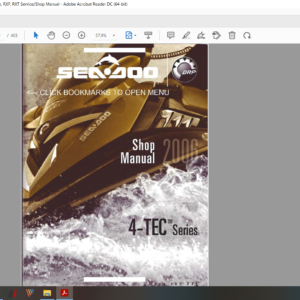 2006 seadoo jetski 4 TEC Series download service manual pdf