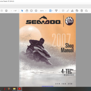 2007 seadoo jetski 2007 4 TEC Serie 4 download service manual pdf