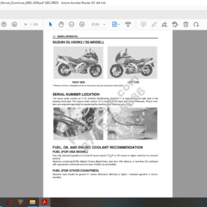 2002 2009 Suzuki Dl 1000 download service manual pdf