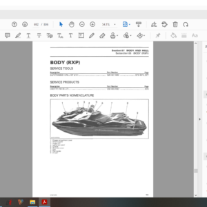 2012 seadoo jetski GTI GTS GTX RXP download service manual pdf