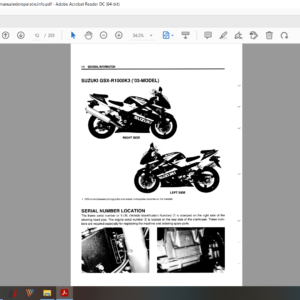 2003 2004 Suzuki GSXR 1000 download service manual pdf