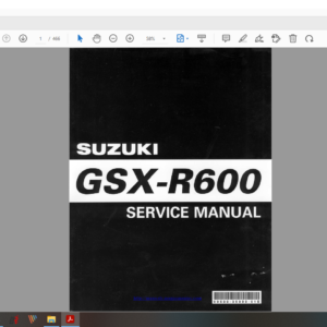 2004 suzuki GSXR 600 download service manual pdf