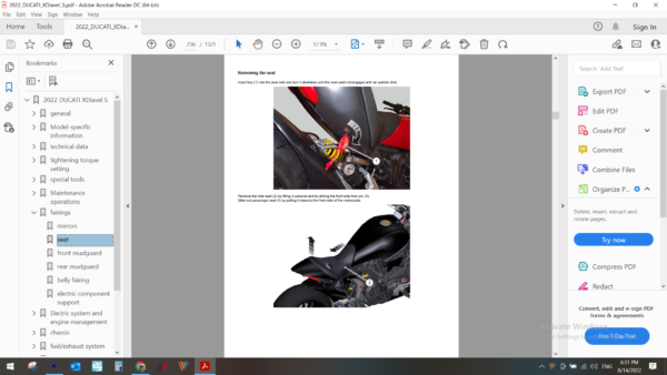 2022 DUCATI XDiavel S download service manual PDF