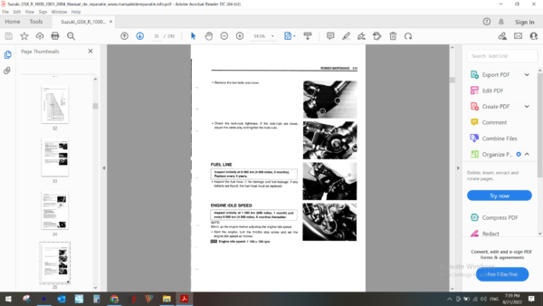 2003 2004 Suzuki GSXR 1000 download service manual pdf