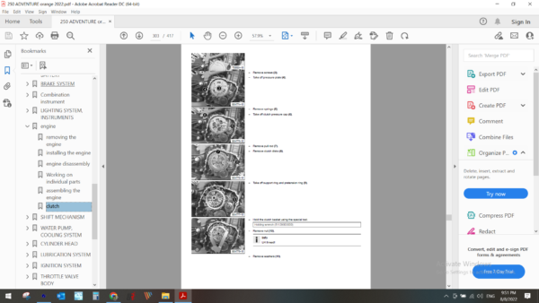 2022 ktm 250 ADVENTURE download service manual PDF