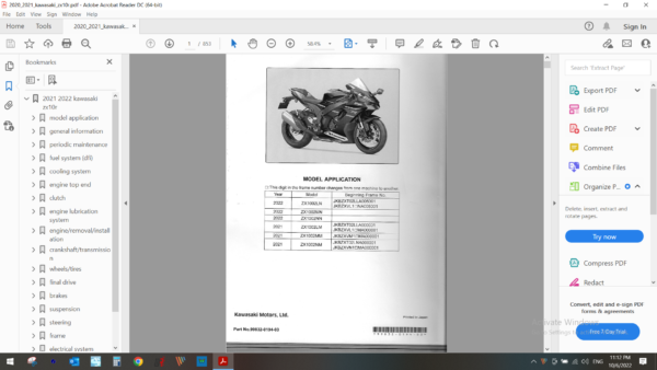 2021 2022 kawasaki zx10r download service manual pdf