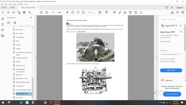 2022 2023 DUCATI Multistrada V4 Pikes Peak download service manual PDF