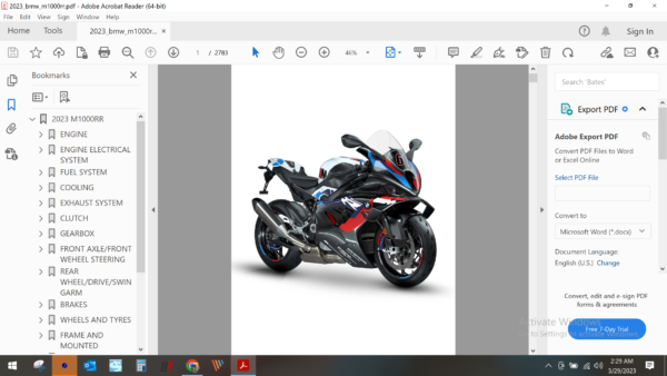 2023 2024 BMW M 1000 RR download service manual PDF