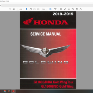 2018 2019 gold wing 1800 tour download service manual