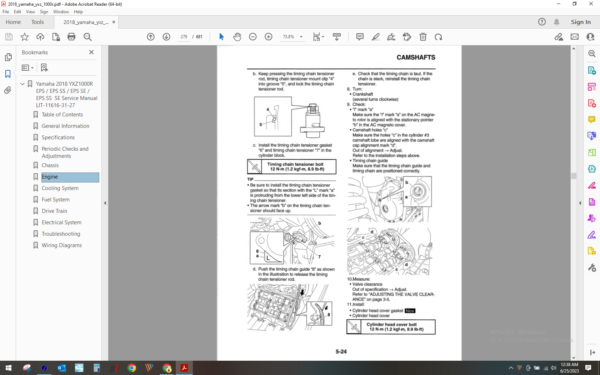 2018 yamaha yxz 1000r download service manual pdf